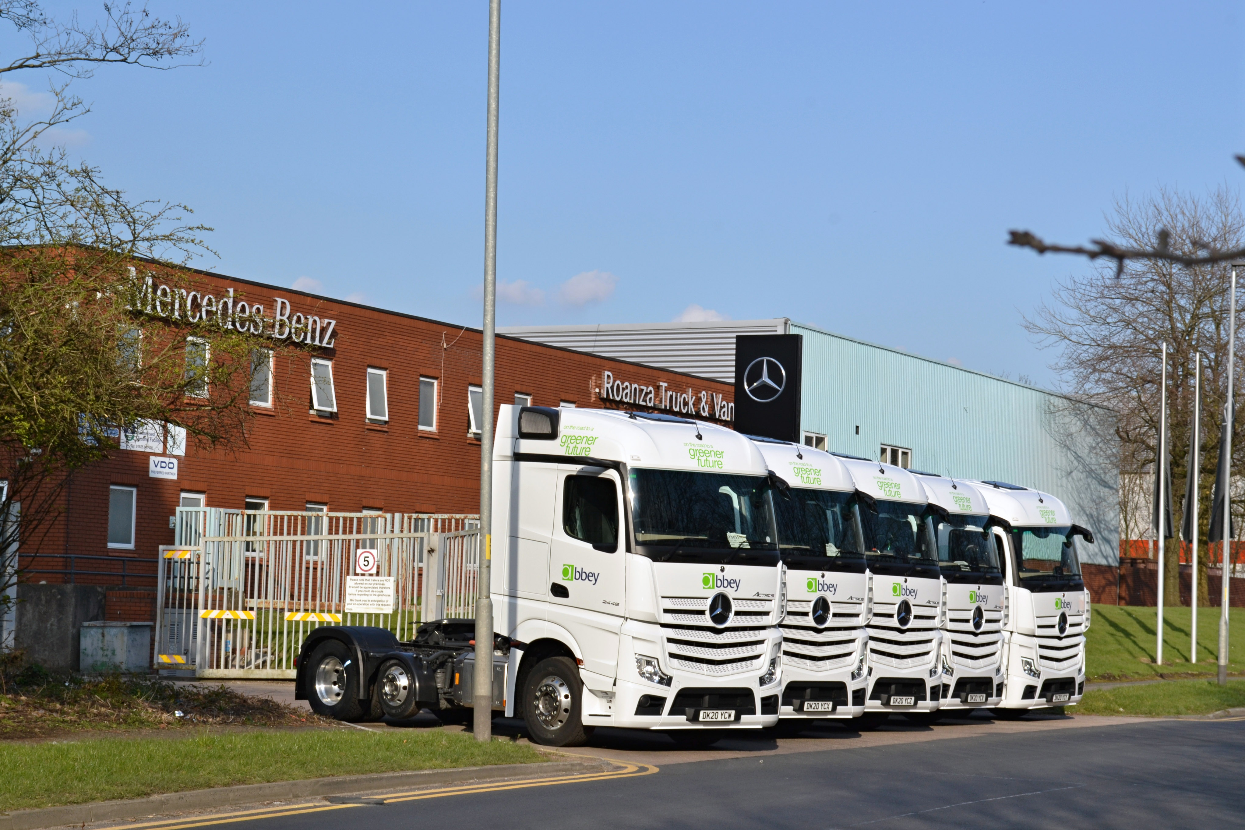 Abbey Logistics Takes Delivery Of Five New Mercedes Actros Trucks